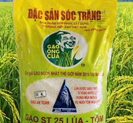 Gạo Ông Cua ST25 Lúa Tôm túi 5kg