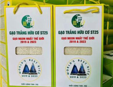 Gạo Trắng Hữu Cơ ST25 Ông Cua 