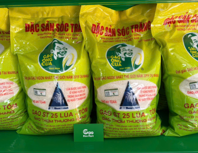 Gạo Ông Cua ST25 Lúa Tôm túi 5kg