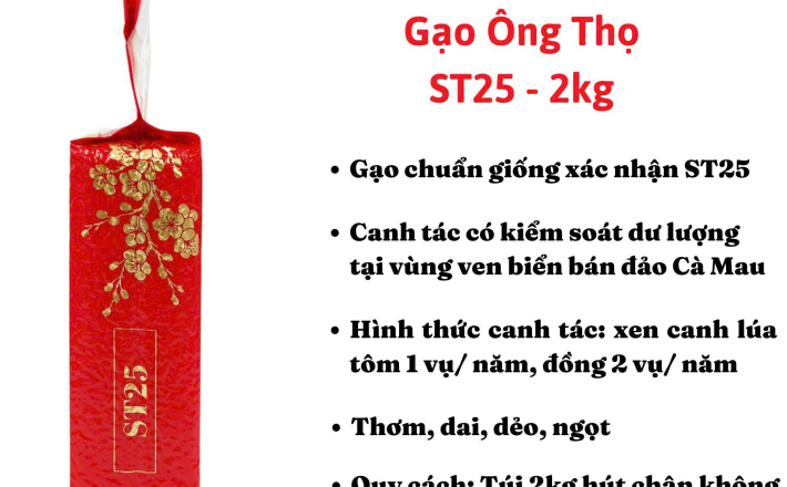 Gạo ST25 - túi 5kg