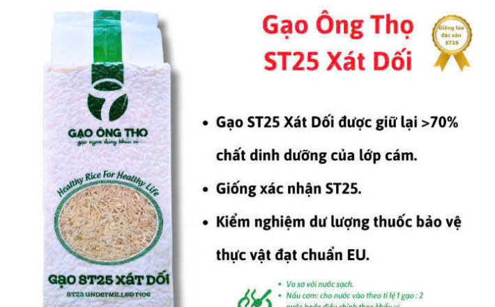 Gạo ST25 xát dối