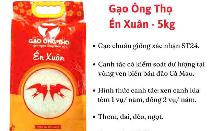 Gạo Én Xuân - túi 5kg