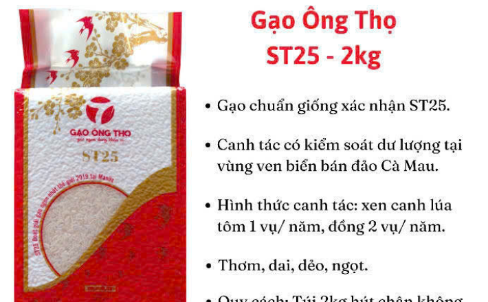 Gạo ST25 - túi 2kg
