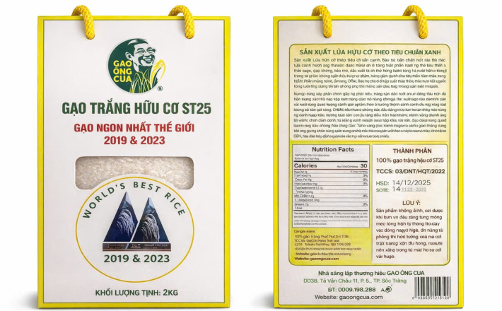 Gạo Trắng Hữu Cơ ST25 Ông Cua 