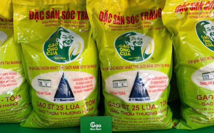 Gạo Ông Cua ST25 Lúa Tôm túi 5kg